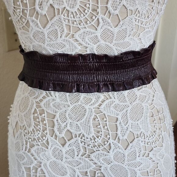 BCBGMAXAZRIA Leather Stretch  Belt - Picture 2 of 8